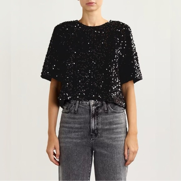Eileen Fisher Tops - Eileen Fisher Black Sequin Blouse